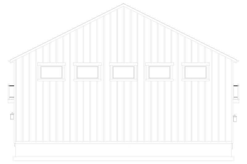 Home Plan - Exterior - Other Elevation 2 for Barndominium House Plan #1060-230 - 1 bed, 2.5 bath