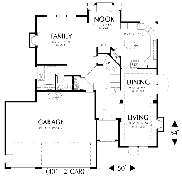 Home Plan - Mediterranean Floor Plan - Main Floor Plan #48-177