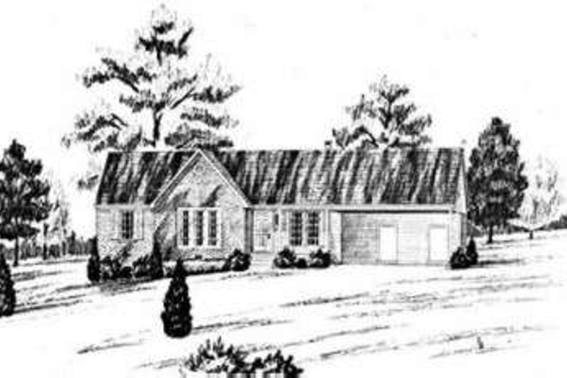 Home Plan - Traditional Exterior - Front Elevation Plan #36-399