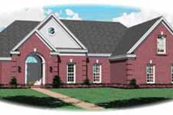 Exterior - Front Elevation for Traditional House Plan #81-311 - 3 bed, 2 bath