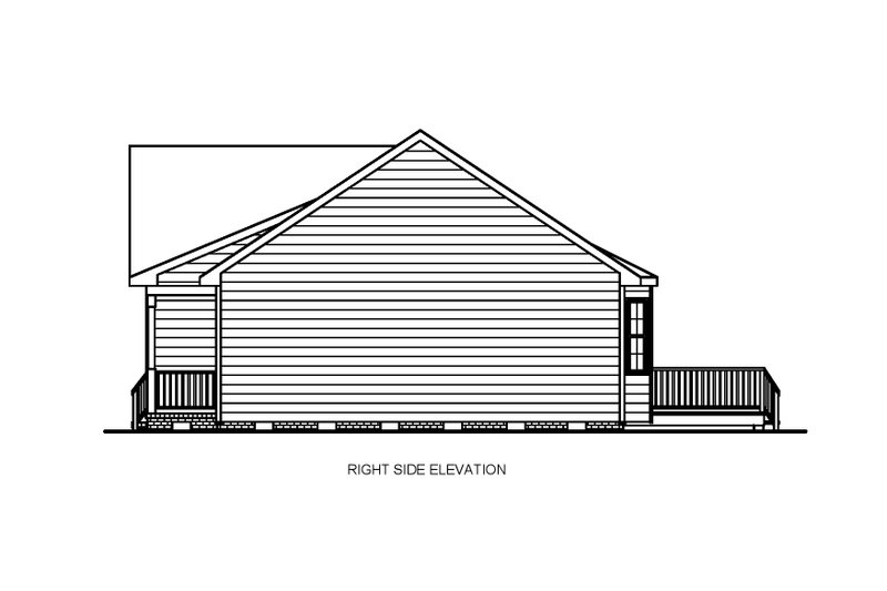 Home Plan - Exterior - Other Elevation 1 for Traditional House Plan #54-626 - 3 bed, 2 bath