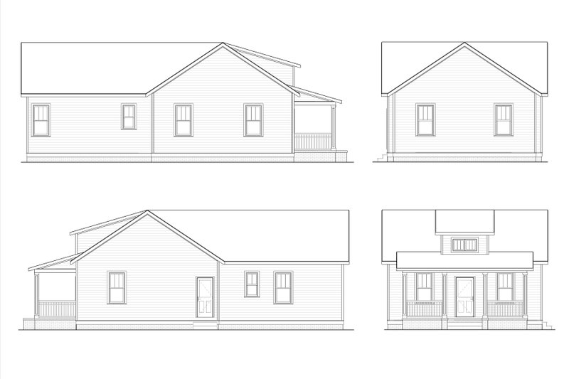 Home Plan - Exterior - Other Elevation for Craftsman House Plan #936-23 - 3 bed, 2 bath