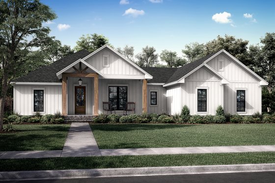 Exterior - Front Elevation 3 for Farmhouse House Plan #430-234 - 3 bed, 2.5 bath