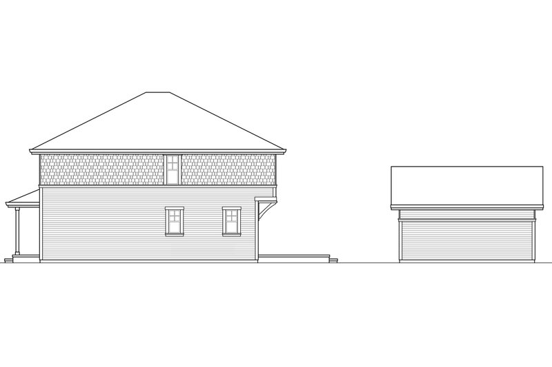 Dream House Plan - Exterior - Other Elevation 1 for Colonial House Plan #124-958 - 4 bed, 3 bath