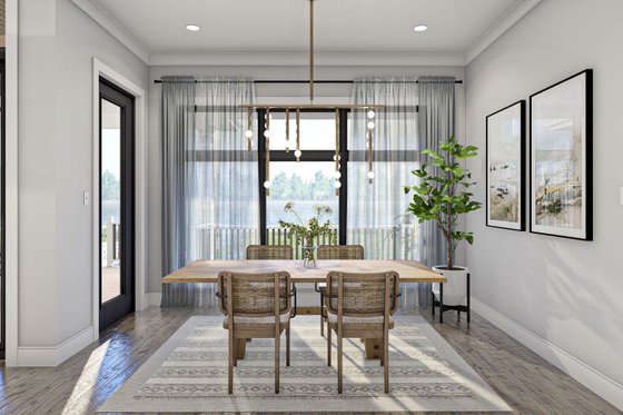 Interior - Dining Room for Modern House Plan #455-621 - 2 bed, 2 bath