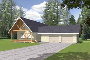 Country Exterior - Front Elevation Plan #117-450