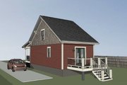 Bungalow Style House Plan - 1 Beds 1 Baths 680 Sq/Ft Plan #79-308 