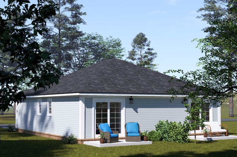 House Blueprint - Exterior - Other Elevation 2 for Craftsman House Plan #513-2436 - 1 bed, 1 bath
