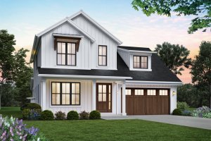 Farmhouse Exterior - Front Elevation Plan #48-1033