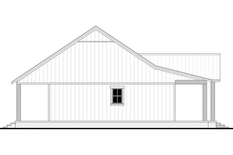House Blueprint - Exterior - Other Elevation for Farmhouse House Plan #430-429 - 2 bed, 1 bath
