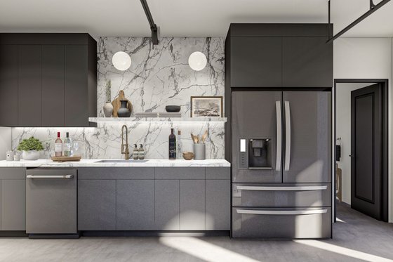 Interior - Kitchen for Modern House Plan #455-641, 1 bath