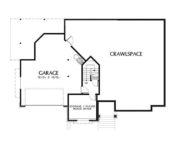 Home Plan - Traditional Floor Plan - Lower Floor Plan #48-421