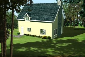 Cottage Exterior - Front Elevation Plan #1-267