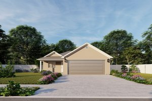 Dream House Plan - Exterior - Front Elevation for Traditional House Plan #1060-181 - 3 bed, 2 bath