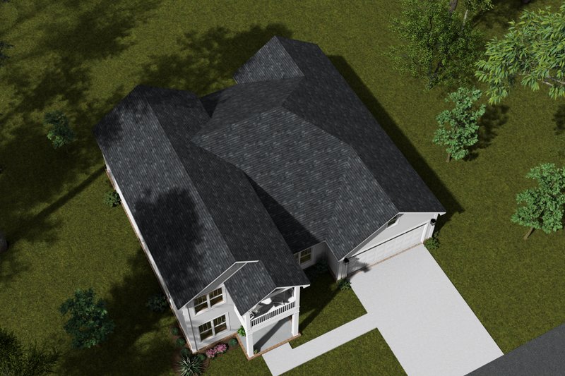 House Design - Exterior - Other Elevation 3 for Farmhouse House Plan #513-2311 - 3 bed, 2.5 bath