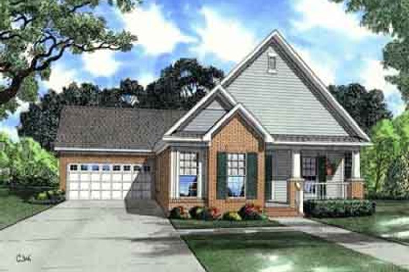 Home Plan - Southern Exterior - Front Elevation Plan #17-2214