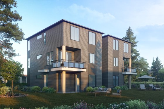 Exterior - Other Elevation 1 for Contemporary House Plan #1066-119 - 8 bed, 7 bath