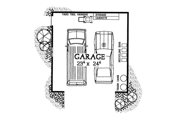 Floor Plan - Main Floor for European House Plan #72-291, 0 bath