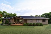 Modern Style House Plan - 3 Beds 2 Baths 3029 Sq/Ft Plan #124-1457 Exterior 