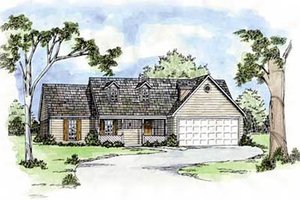 Traditional Exterior - Front Elevation Plan #36-118