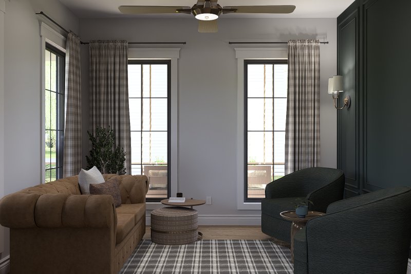House Design - Interior - Family Room for Colonial House Plan #455-347 - 4 bed, 3.5 bath