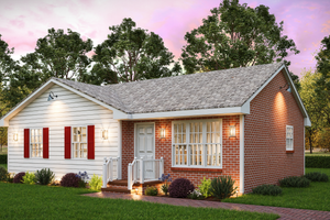 Classical Exterior - Front Elevation Plan #54-613