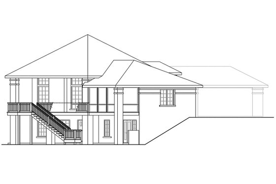 Exterior - Other Elevation for Contemporary House Plan #124-850 - 5 bed, 3.5 bath