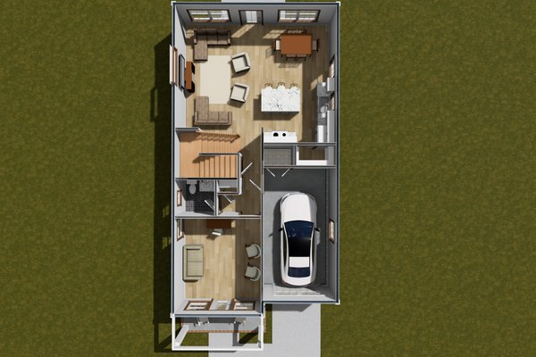 House Blueprint - Cottage Floor Plan - Main Floor Plan #513-2328