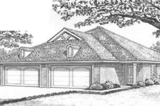 Exterior - Front Elevation for Traditional House Plan #310-443 - 3 bed, 2 bath