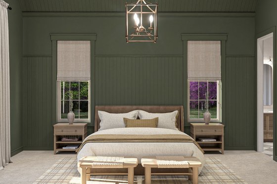 Interior - Master Bedroom for Cottage House Plan #455-598 - 4 bed, 3.5 bath
