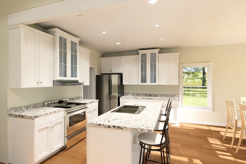 Architectural House Design - Interior - Kitchen 2 for Cottage House Plan #513-2424 - 4 bed, 3 bath