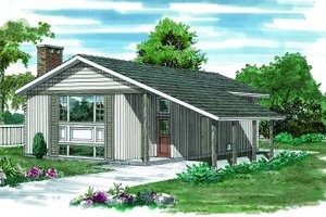 Traditional Exterior - Front Elevation Plan #47-123