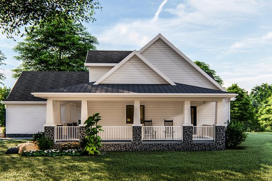 Exterior - Other Elevation for Farmhouse House Plan #455-215 - 3 bed, 2.5 bath