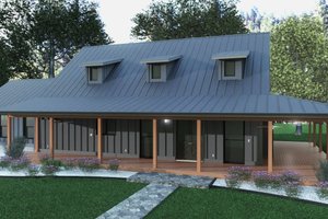 Barndominium Exterior - Front Elevation Plan #1104-2