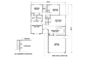 Ranch Style House Plan - 3 Beds 2 Baths 1286 Sq/Ft Plan #116-157 