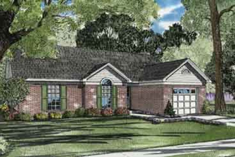 Architectural House Design - Traditional Exterior - Front Elevation Plan #17-2086