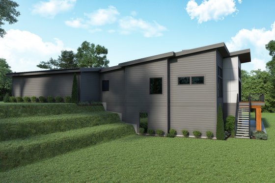 Exterior - Other Elevation 1 for Contemporary House Plan #1070-161 - 4 bed, 2.5 bath