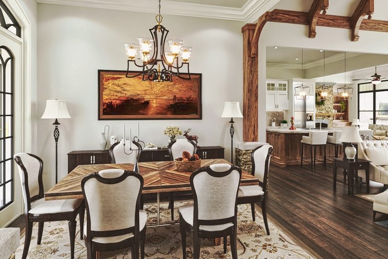 Home Plan - Interior - Dining Room for Farmhouse House Plan #54-488 - 3 bed, 3.5 bath