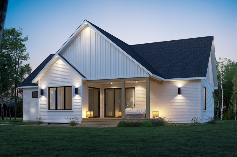 Dream House Plan - Exterior - Rear Elevation for Bungalow House Plan #23-2809 - 2 bed, 1 bath