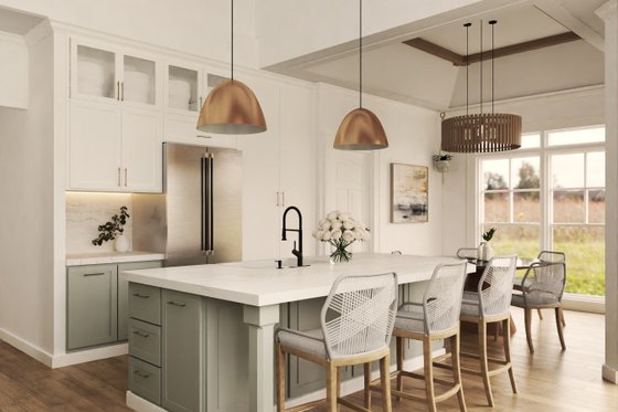 Interior - Kitchen for Craftsman House Plan #119-446 - 3 bed, 2.5 bath