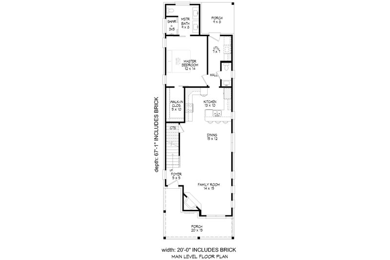 House Blueprint - Floor Plan - Main Floor for Traditional House Plan #932-1063 - 3 bed, 2.5 bath
