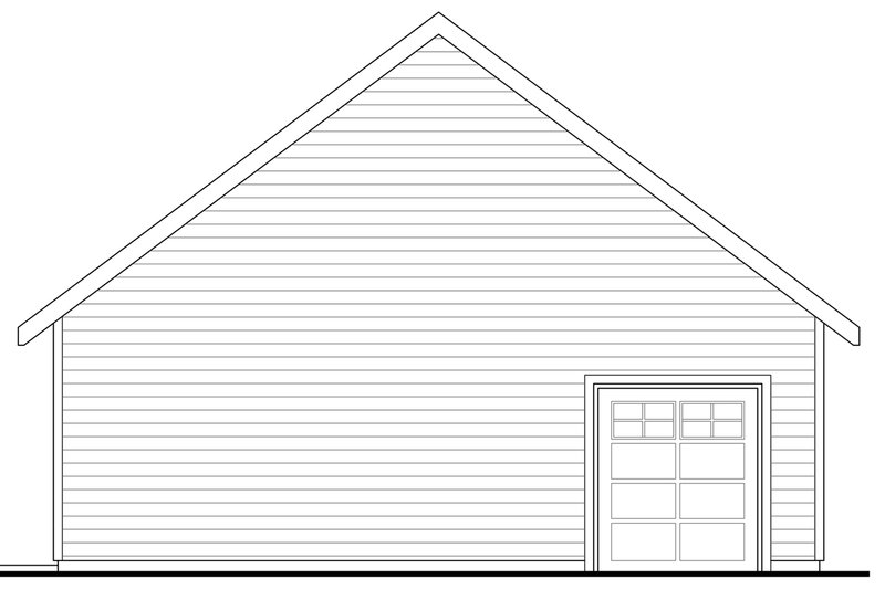 Architectural House Design - Exterior - Rear Elevation for Traditional House Plan #124-1354, 0 bath