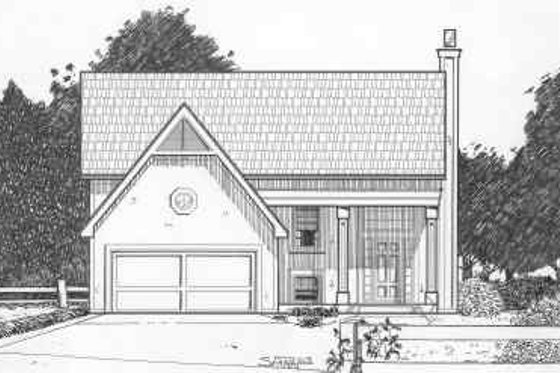 Exterior - Front Elevation for Traditional House Plan #6-149 - 3 bed, 2.5 bath