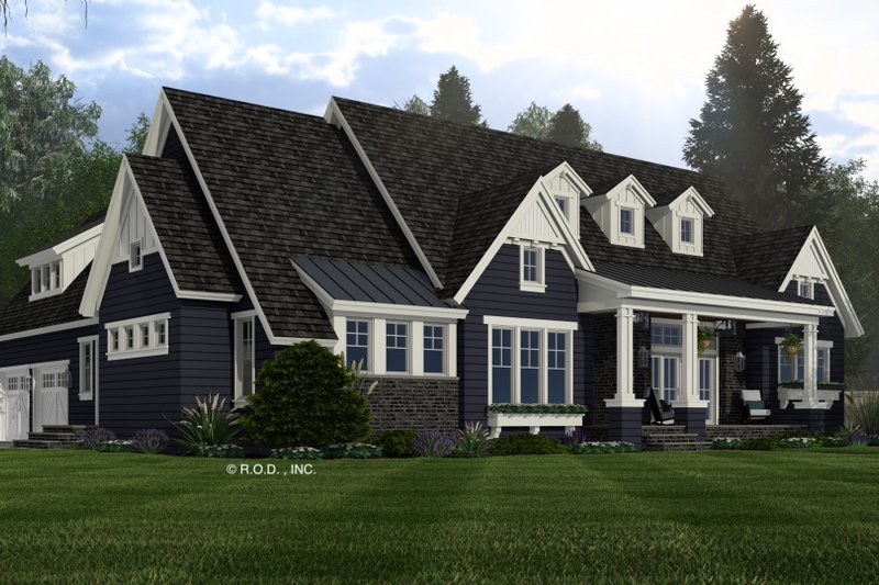 House Plan Design - Exterior - Front Elevation 6 for Craftsman House Plan #51-1306 - 3 bed, 2.5 bath