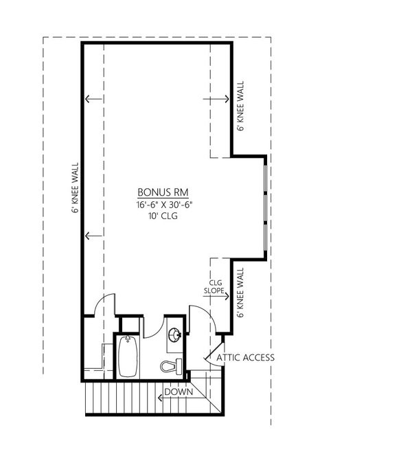 Farmhouse Floor Plan - Upper Floor Plan #1074-62