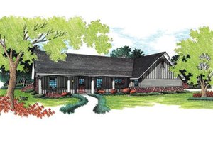 Ranch Exterior - Front Elevation Plan #45-109