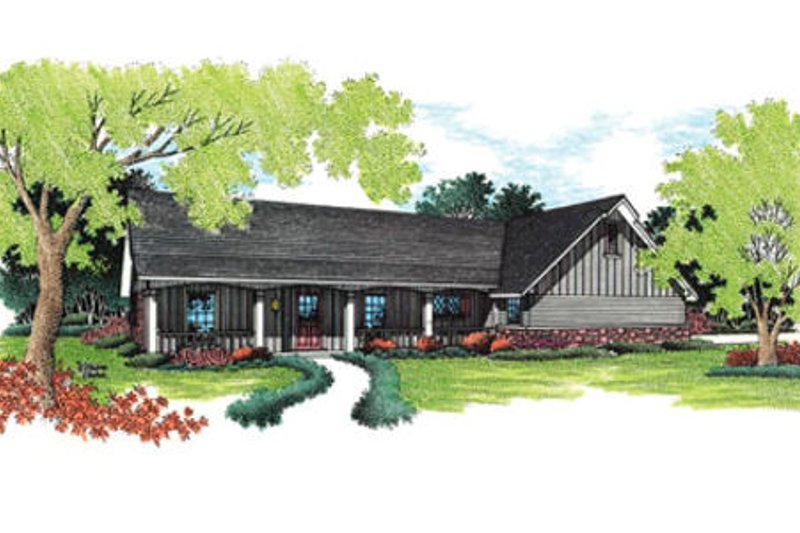 Dream House Plan - Ranch Exterior - Front Elevation Plan #45-109
