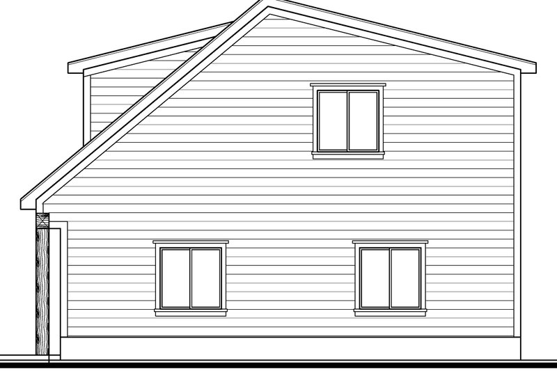 House Blueprint - Exterior - Other Elevation for Farmhouse House Plan #1073-43 - 2 bed, 1 bath