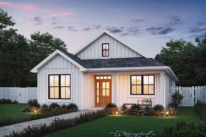Architectural House Design - Cottage Exterior - Front Elevation Plan #48-1123