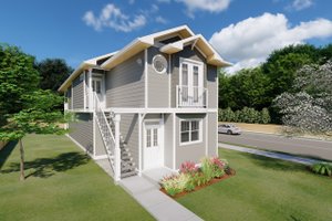 House Blueprint - Craftsman Exterior - Front Elevation Plan #126-202